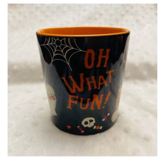 Disney Mickey & Minnie Halloween 14oz Coffee Mug w/ Mouse Ears Handle- NEW - Picture 3 of 6